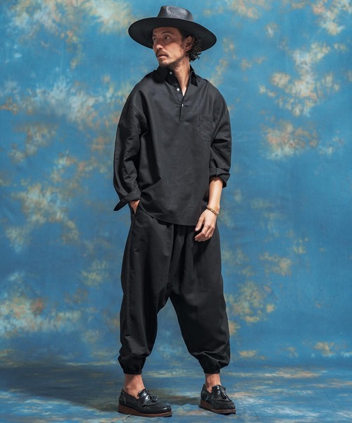 「Jih Nunc」 長袖シャツ L カーキ メンズ_画像5