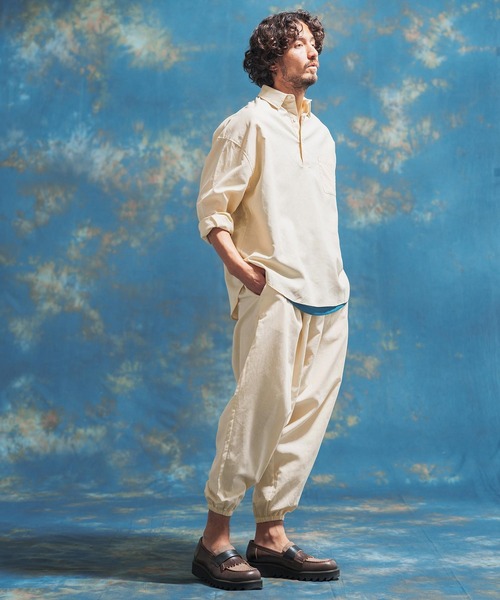 「Jih Nunc」 長袖シャツ L カーキ メンズ_画像9