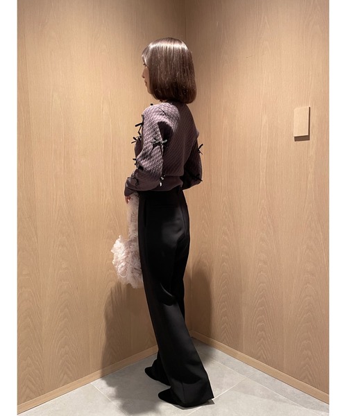 「SNIDEL」 ブーツカットパンツ 0 ブラック レディース_画像3