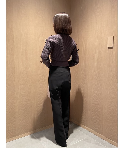 「SNIDEL」 ブーツカットパンツ 0 ブラック レディース_画像4