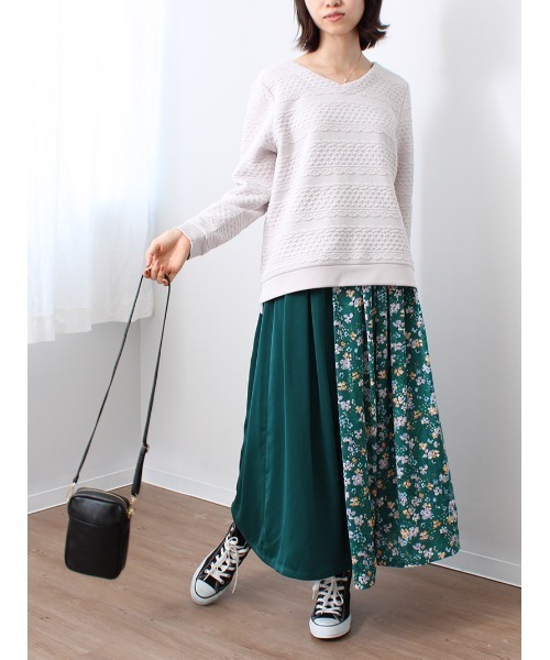 「MB mint breeze」 フレアスカート M ネイビー レディース_画像5