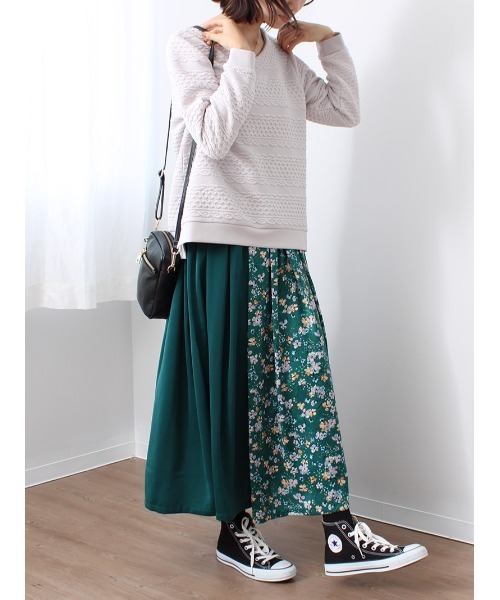 「MB mint breeze」 フレアスカート M ネイビー レディース_画像7