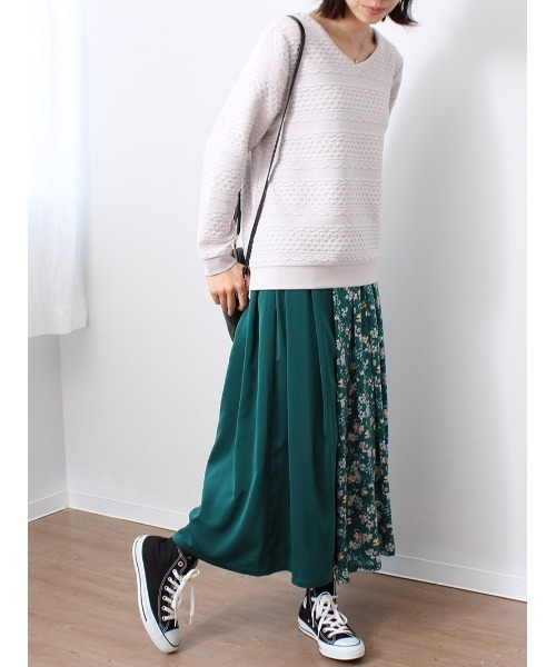 「MB mint breeze」 フレアスカート M ネイビー レディース_画像8