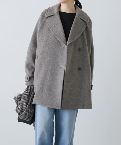 かぐれ ピーコート pコート ウールPコート レディース : ZOZOTOWN