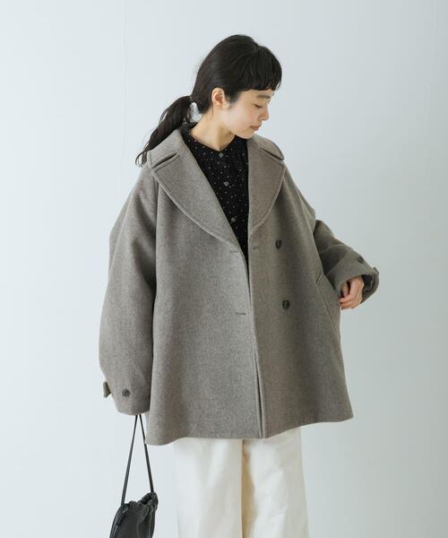 かぐれ ピーコート pコート ウールPコート レディース : ZOZOTOWN
