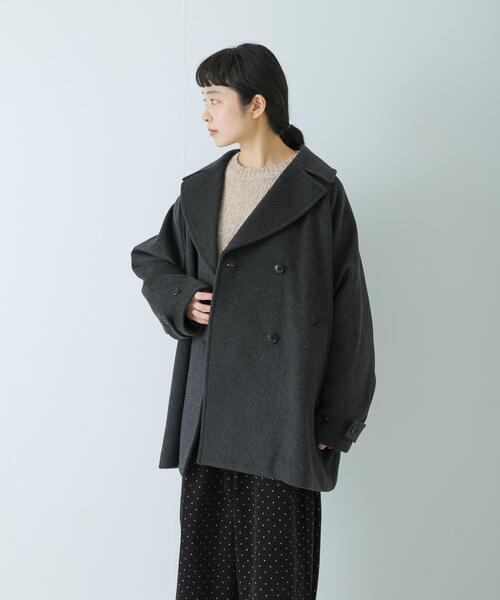 かぐれ ピーコート pコート ウールPコート レディース : ZOZOTOWN