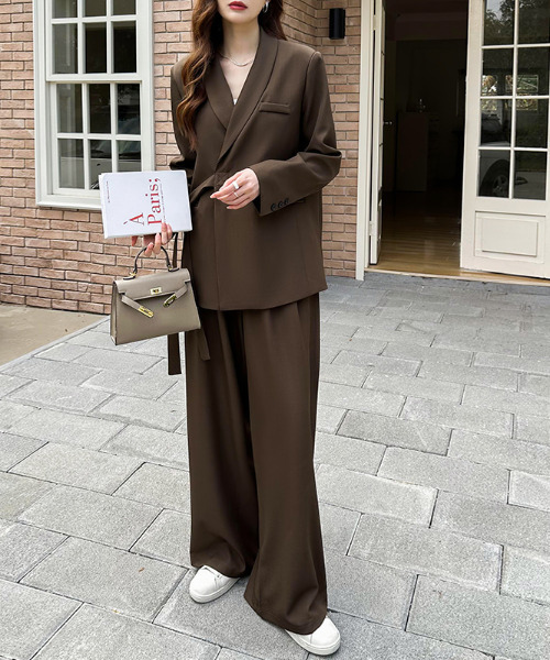 「COCOMOMO」 セットアップ M レッド レディース_画像3