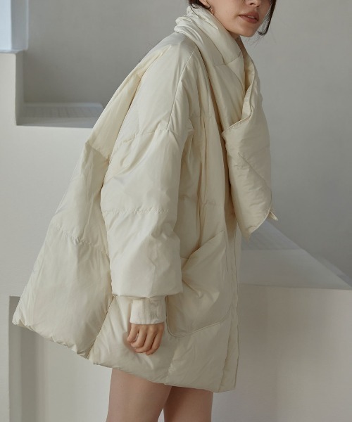 「ACYM」 ダウンコート FREE ピンク レディース_画像3