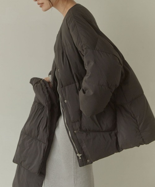 「ACYM」 ダウンコート FREE ピンク レディース_画像8