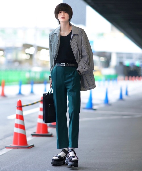 「ADRER」 スラックス SMALL ブラック メンズ_画像3