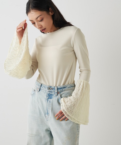 「THE PAUSE」 長袖カットソー FREE ブラック レディース_画像2