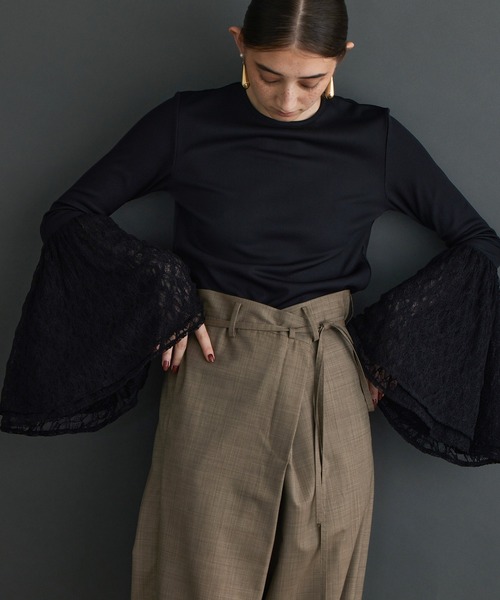 「THE PAUSE」 長袖カットソー FREE ブラック レディース_画像5