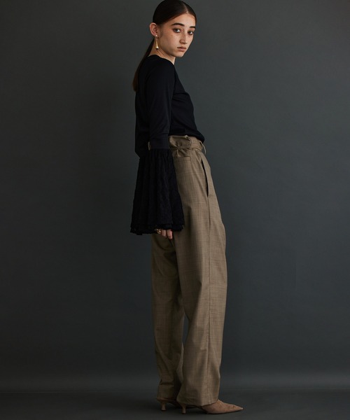 「THE PAUSE」 長袖カットソー FREE ブラック レディース_画像8