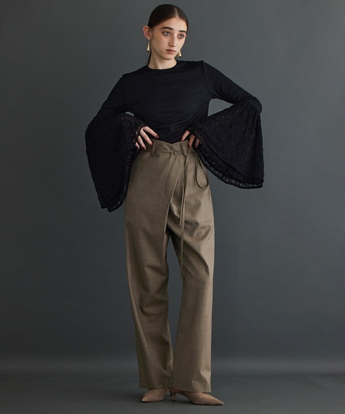 「THE PAUSE」 長袖カットソー FREE ブラック レディース_画像9