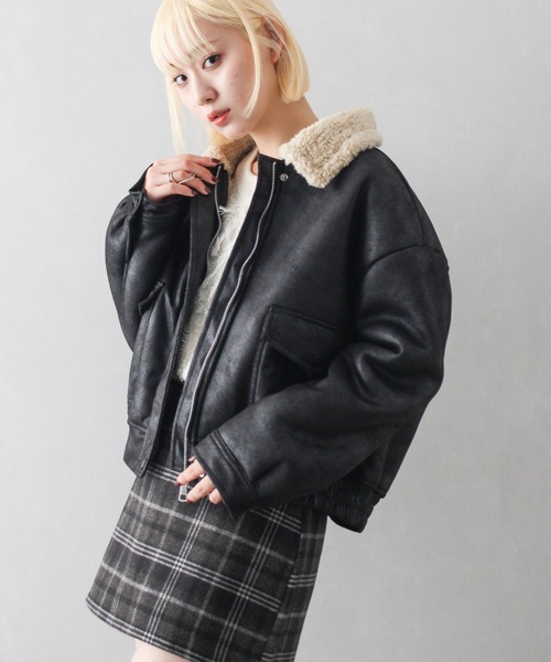 「SpRay」 ブルゾン FREE ブラック レディース_画像4