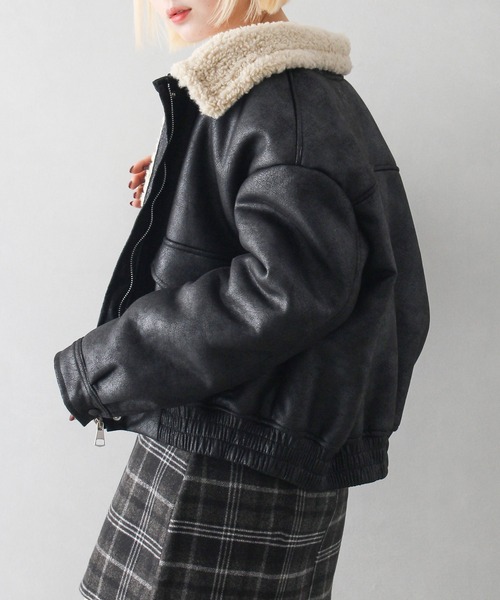 「SpRay」 ブルゾン FREE ブラック レディース_画像7