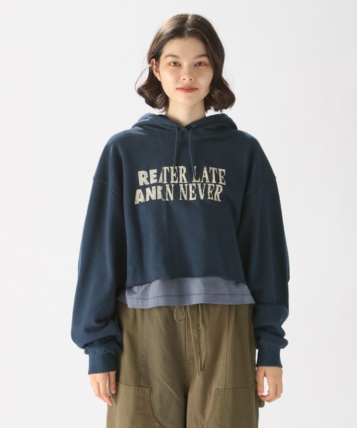 niko and…（ニコアンド） プルオーバーパーカー LARGE ネイビー