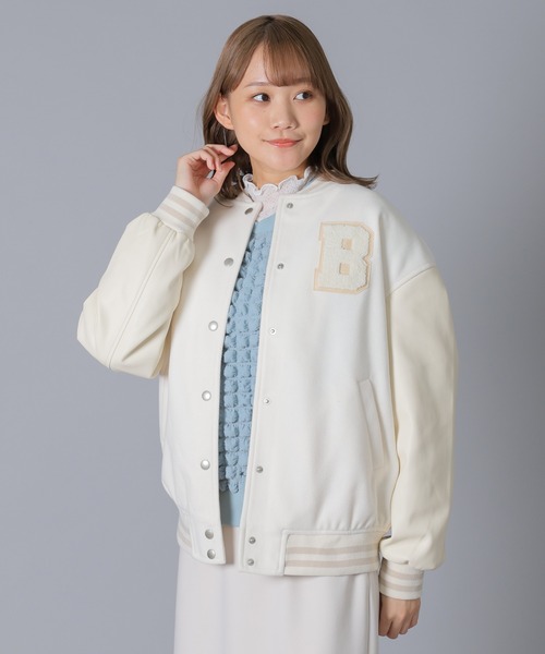 「Honeys」 スタジャン M ブラック レディース_画像3
