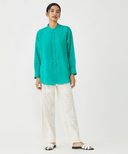 「SOULEIADO」 イージーパンツ 36 ブルー レディース_画像2