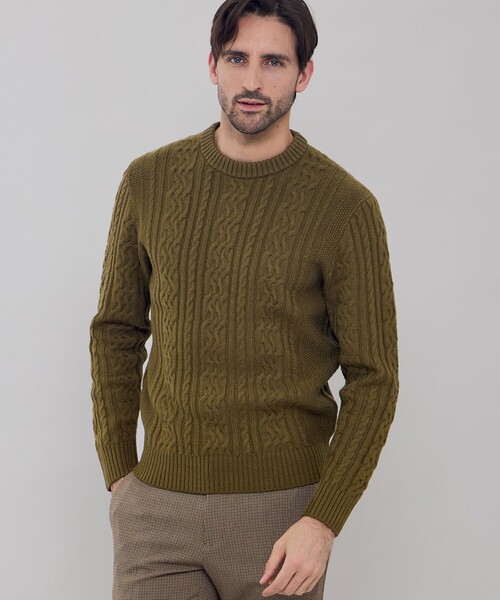 「MACKINTOSH LONDON」 長袖ニット LL ブラック メンズ_画像2