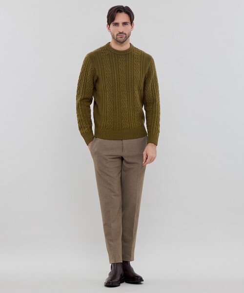 「MACKINTOSH LONDON」 長袖ニット LL ブラック メンズ_画像4