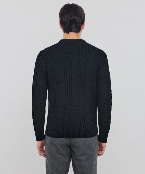 「MACKINTOSH LONDON」 長袖ニット LL ブラック メンズ_画像7