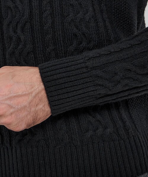 「MACKINTOSH LONDON」 長袖ニット LL ブラック メンズ_画像8