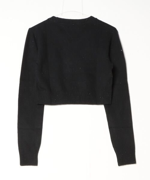 「TOMMY JEANS」 長袖ニット MEDIUM ダークパープル レディース_画像2