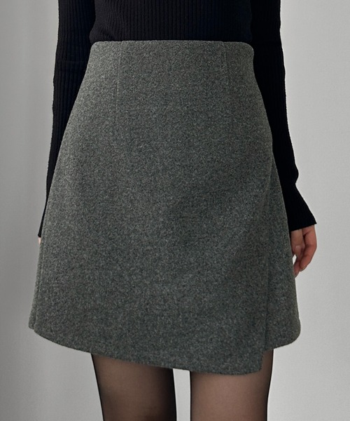 「Louere」 ミニスカート X-LARGE グレイッシュベージュ レディース_画像2