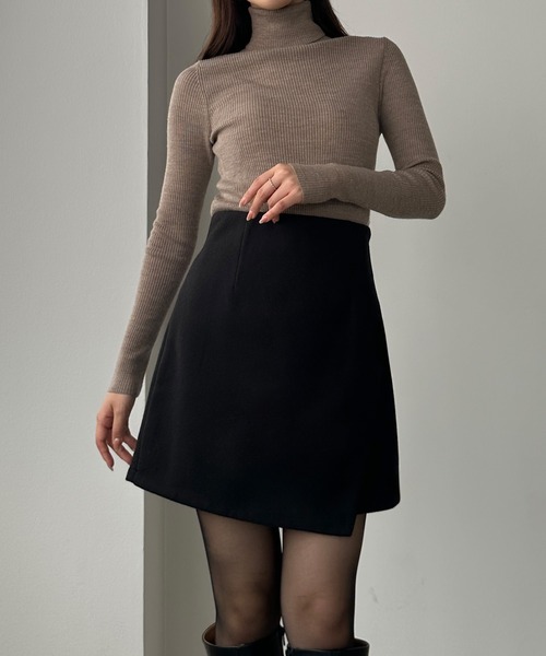 「Louere」 ミニスカート X-LARGE グレイッシュベージュ レディース_画像7