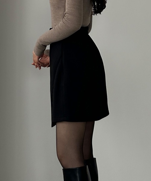 「Louere」 ミニスカート X-LARGE グレイッシュベージュ レディース_画像8