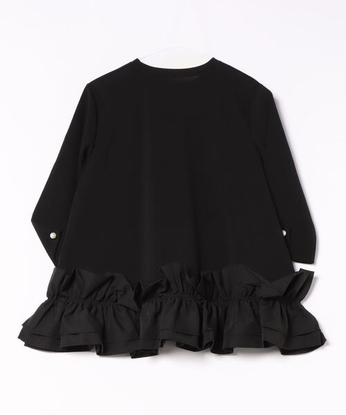 「each」 7分袖カットソー FREE ブラック レディース_画像4