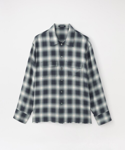 LOVELESS（ラブレス） シャツ レーヨンオンブレCPOシャツ メンズ 