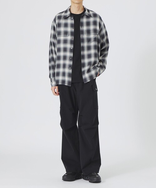 LOVELESS（ラブレス） シャツ レーヨンオンブレCPOシャツ メンズ 