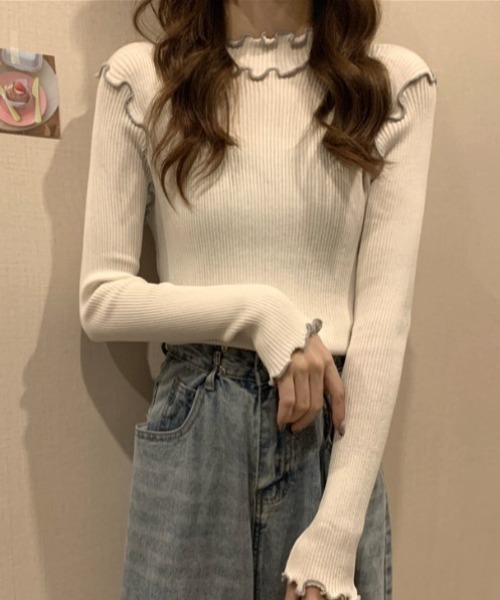 melt the lady バイカラーニットトップス バイカラーニットトップス[品番：MKSW0055375]｜RESEXXY（リゼクシー