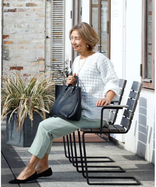 「Ehre style」 長袖カットソー FREE ホワイト レディース_画像3