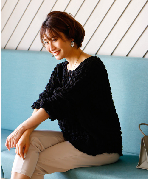 「Ehre style」 長袖カットソー FREE ホワイト レディース_画像7