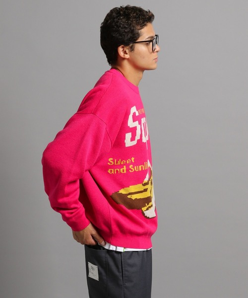 「GEORGE'S」 長袖ニット MEDIUM ブルー メンズ_画像2