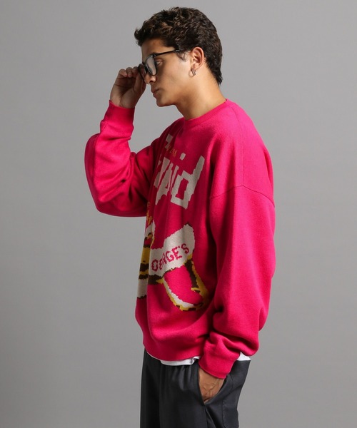 「GEORGE'S」 長袖ニット MEDIUM ブルー メンズ_画像5
