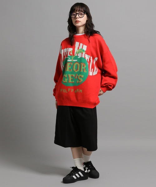 「GEORGE'S」 長袖ニット MEDIUM ブルー メンズ_画像6