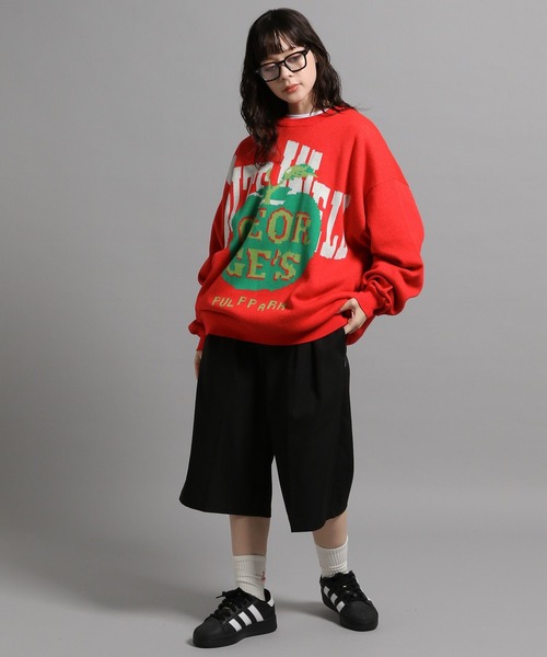 「GEORGE'S」 長袖ニット MEDIUM ブルー メンズ_画像7