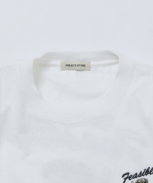 tシャツ 限定展開 FREA'S STORE/フリークスストア リラックスフィット バック刺繍デザイン クルーネック Tシャツ / Dog メンズの画像