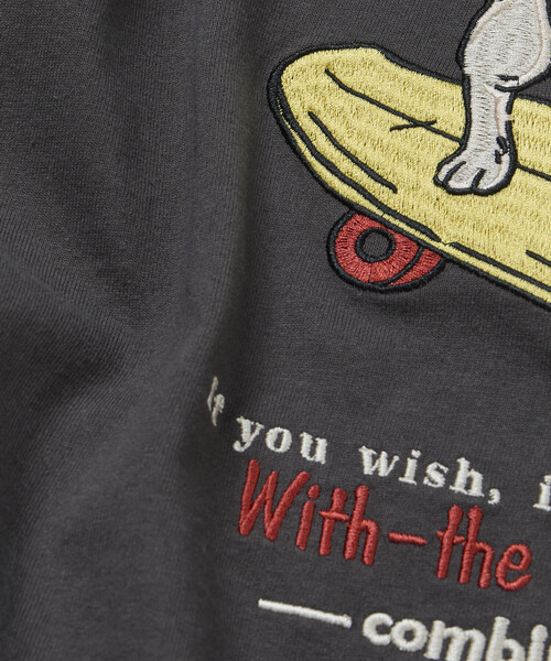 tシャツ 限定展開 FREA'S STORE/フリークスストア リラックスフィット バック刺繍デザイン クルーネック Tシャツ / Dog メンズの画像