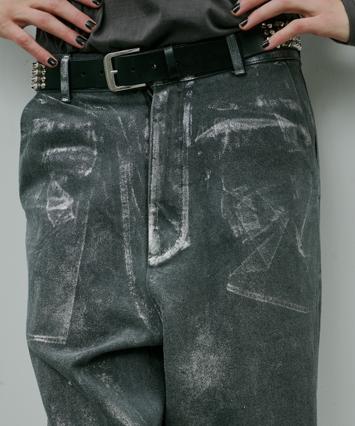 「AIVER」 デニムパンツ MEDIUM ホワイト メンズの画像
