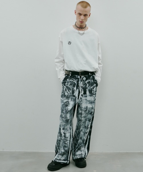 「AIVER」 デニムパンツ MEDIUM ホワイト メンズの画像