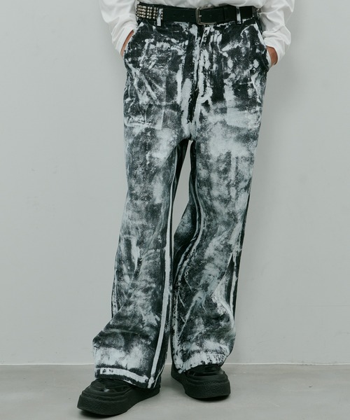 「AIVER」 デニムパンツ MEDIUM ホワイト メンズの画像