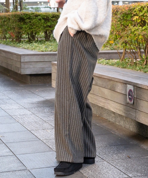 「Perushu」 パンツ MEDIUM グレイッシュベージュ メンズ_画像2