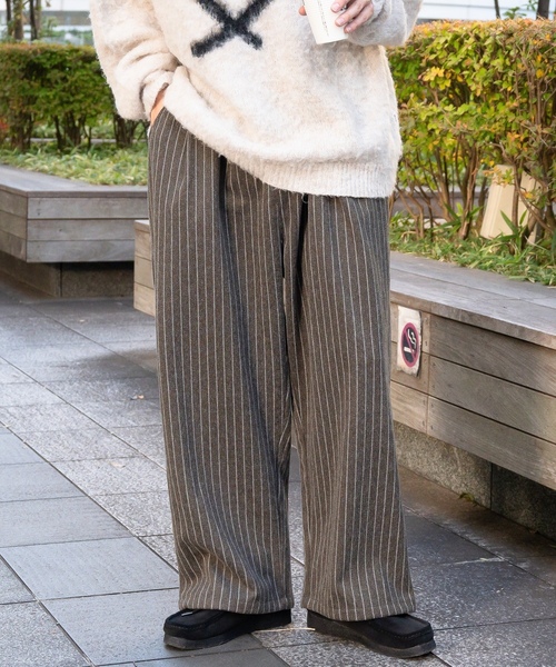 「Perushu」 パンツ MEDIUM グレイッシュベージュ メンズ_画像6