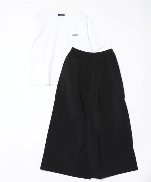 uvカット セットアップ 「THOUSAND MILE」SHORT SLEEVE T-SHIRT＆WIDE PANTS SET レディース