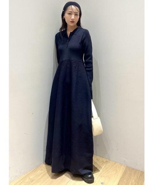 STYLEMIXER（スタイルミキサー） 長袖ワンピース MEDIUM ネイビー